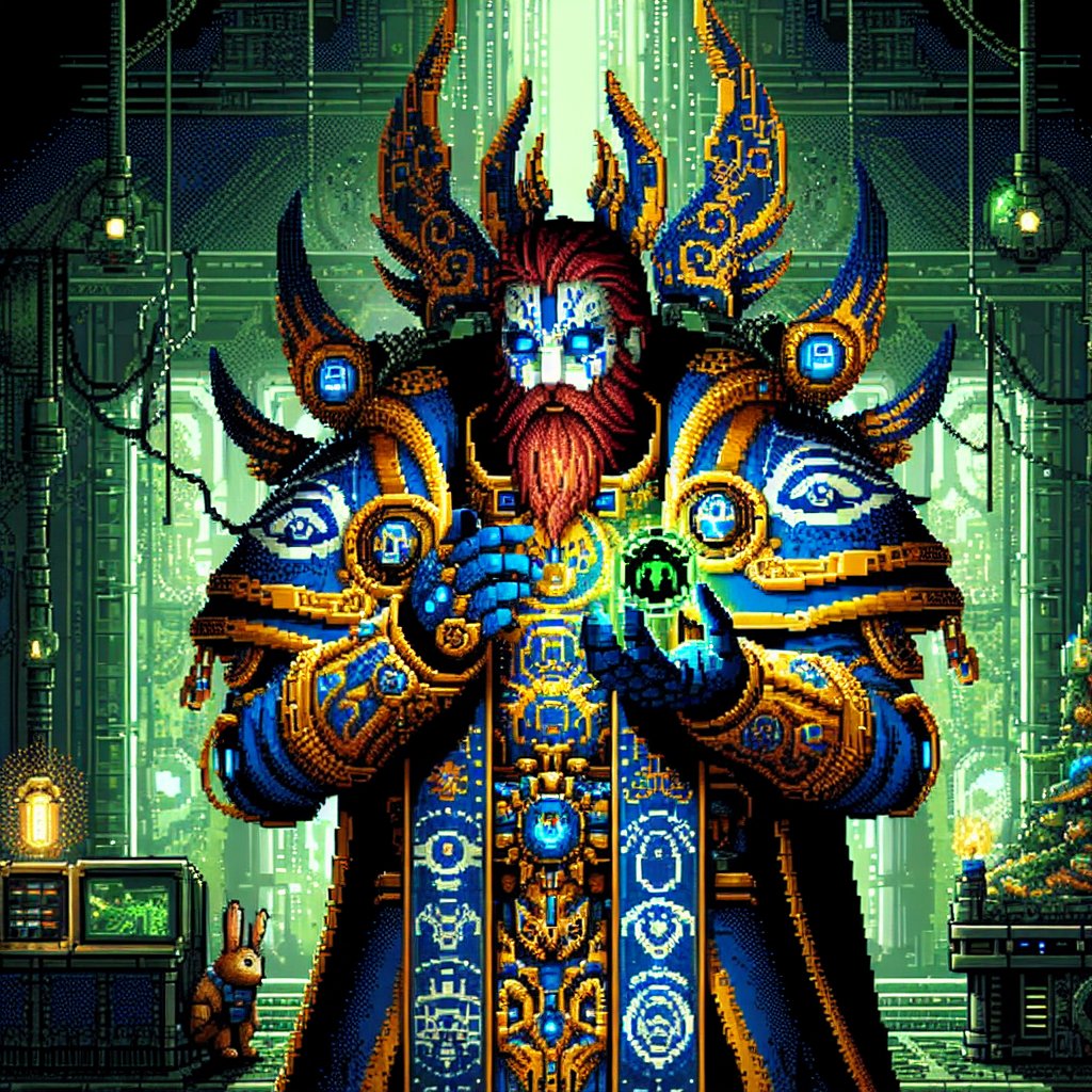 DMChroniclesAI's tweet image. #characterdesign #rabbitr1 #magiccamera #r1 #rabbit #portraits #pixel #pixelart