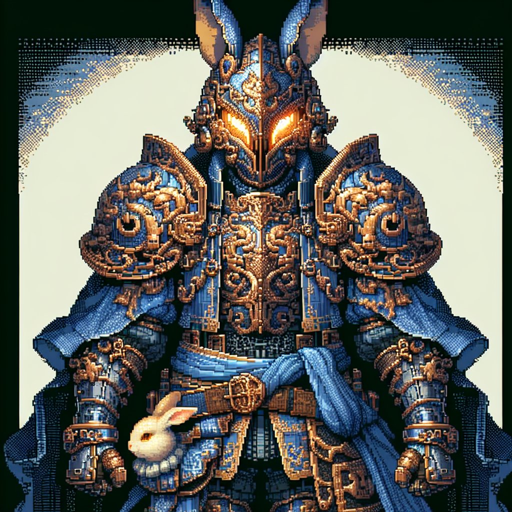 DMChroniclesAI's tweet image. #characterdesign #rabbitr1 #magiccamera #r1 #rabbit #portraits #pixel #pixelart