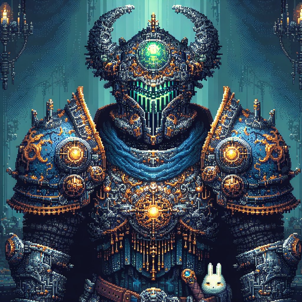 DMChroniclesAI's tweet image. #characterdesign #rabbitr1 #magiccamera #r1 #rabbit #portraits #pixel #pixelart