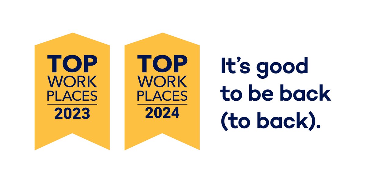 Being named one of <a href="/delawareonline/">Delaware Online</a>'s  Top Workplaces feels twice as nice this year. Congratulations and thank you to the AB&amp;Cers who put us on top two years in a row.
