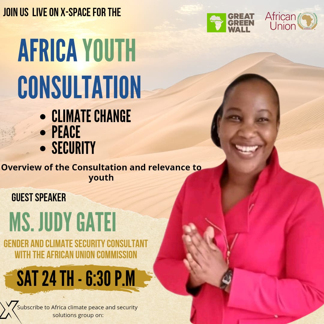 CrissyNankya's tweet photo. Join The Conversation, Saturday 24th August 2024 6:30pm  #GreatGreenwall #AfricaUnion   @YusufMBukar @JudymabutiGatei               @1_billiontrees @TabiJoda1 @ChrisChinyoka_ @NEPAD_Agency @WalterOsigai1 @GMESAfrica @_AfricanUnion @tangem2009 https://t.co/oNhBSfgZvT