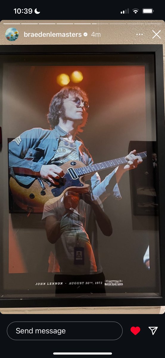 playing the same place as his beatles i just know he’s geeked