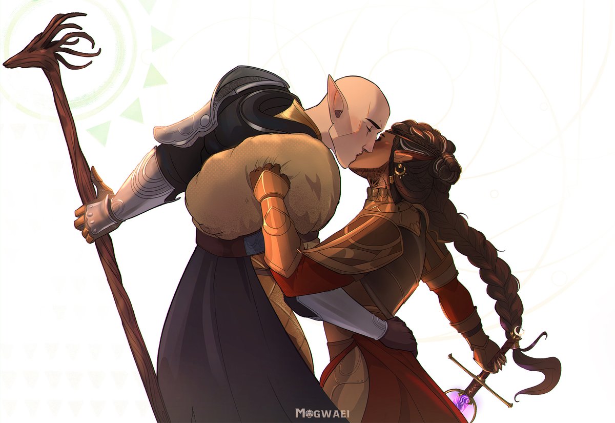 Mogwaei's tweet image. Reminder that I also have an ongoing 1 million+ word Dragon Age fic!

It's called Ouroboros and it is a Solas romance.
🌙DAI / DA4 AU time travel w consequences 
📚Lore + Worldbuilding
🐺Many plots &amp;amp; ancient elves
✨Lots of Fade
🔗below!