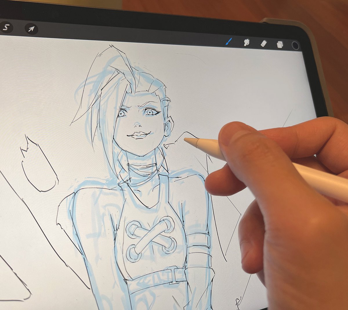 wongarnold's tweet photo. Night doodle sketch, trying to figure out a coloring method that would best highlight her state of mind... More to come soon. #arcanejinx #leagueoflegends #sketchbook #artprocess #doodle #artist #psycho #GrenadeAttack

Instagram:
https://t.co/p3lC6uomUD https://t.co/xka4PFebdu