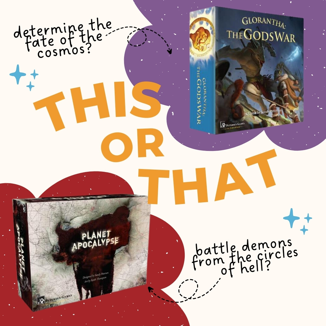 Which game gets your heart racing? 💥 Do you love the deep lore and mythology of Glorantha, or are you drawn to the intense, apocalyptic battles of Planet Apocalypse? 😈👑

Drop your opinions in the comments! 💬 

#BoardGameBattle #QuimbleysToysAndGames #BoardGameCommunity