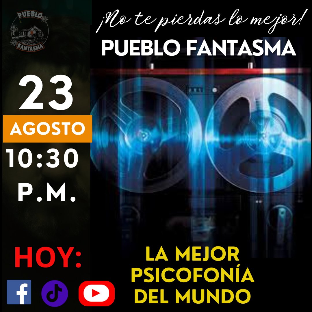 monikitakika's tweet photo. Llegó el fin de semana y también llega otro nuevo y aterrador capítulo de Pueblo Fantasma. No olviden que nuestro encuentro es a las 22:30 horas
@CesarParraGuia @_caiste @KenerLooR @ChicaPattyTwT @marcelita1986_
#Debilesdecorazon #cesarparra #juntenmiedo https://t.co/2E6ZQbF1Pk
