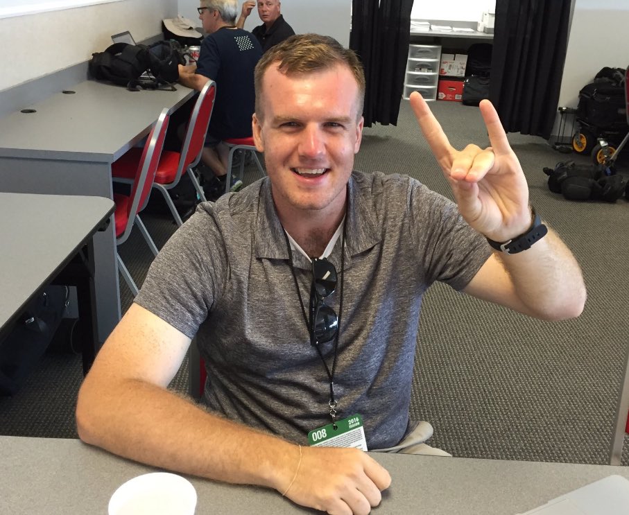 RobMcLamb's tweet photo. I don’t often ask NC State for anything but I request…nay, demand… that if the Wolfpack ever gets to the ACC title game or, lord forbid, the NCAA playoffs, Daniel Neal gets a seat in the pressbox.
#WhereIsDanielNeal https://t.co/cNWAU0aoNx
