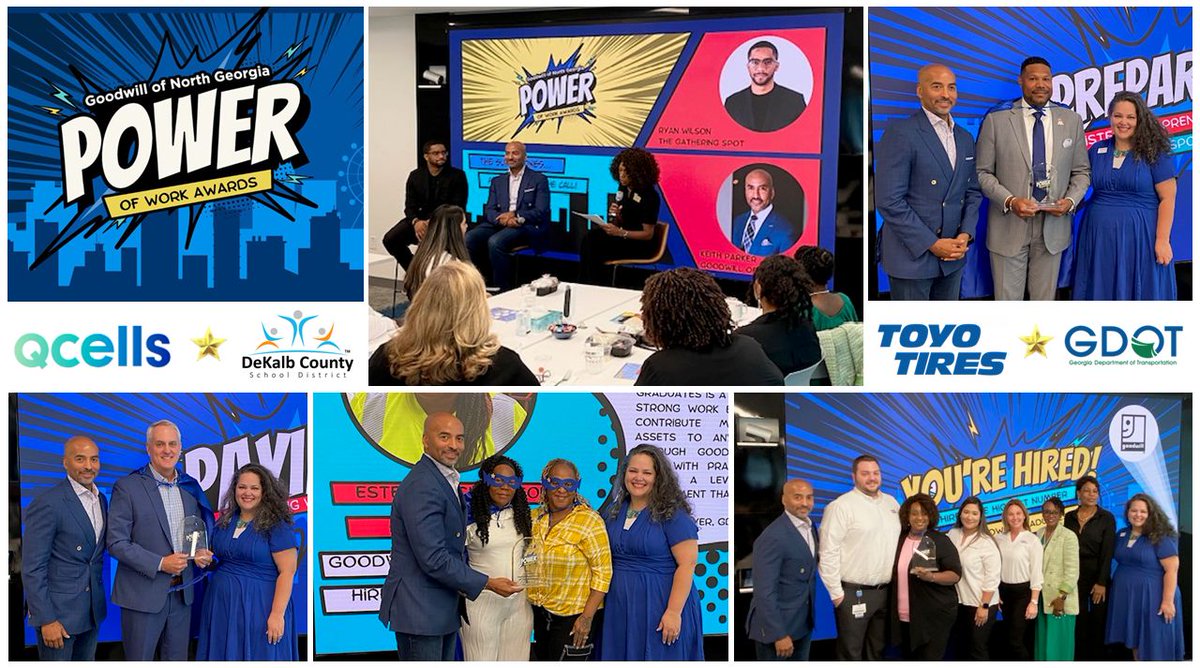 CEOGoodwillNG's tweet image. Thank you to everyone who joined us at the Accenture Atlanta Innovation Hub for the Power of Work Awards. Your support made this event special. Let&apos;s continue to harness the Power of Work to transform lives! #PowerOfWork #CommunityImpact