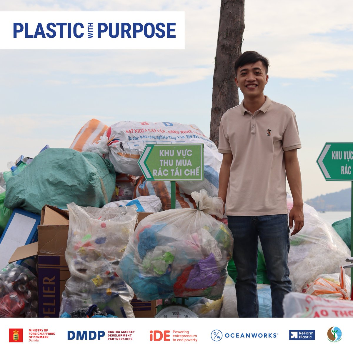 iDEorg's tweet photo. iDE’s Vietnam based, ‘Plastic with Purpose’ (PwP) project is a finalist for the #P3ImpactAward! This partnership w/ @Oceanworks &amp; ReForm Plastics is transforming waste management for coastal communities in Da Nang, Vietnam 🎉#FinalistFriday @concordiasummit @GPatState @DardenMBA https://t.co/AIjN9pB9WI