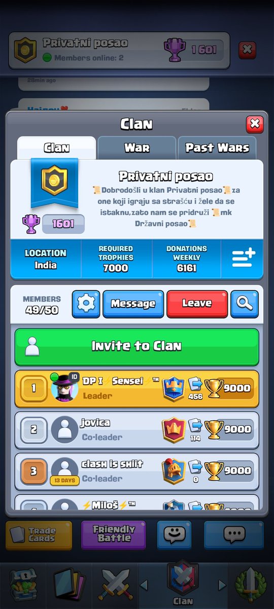 I would like to invite all my friends to join my clan❤️❤️❤️ link.clashroyale.com/invite/clan/en…