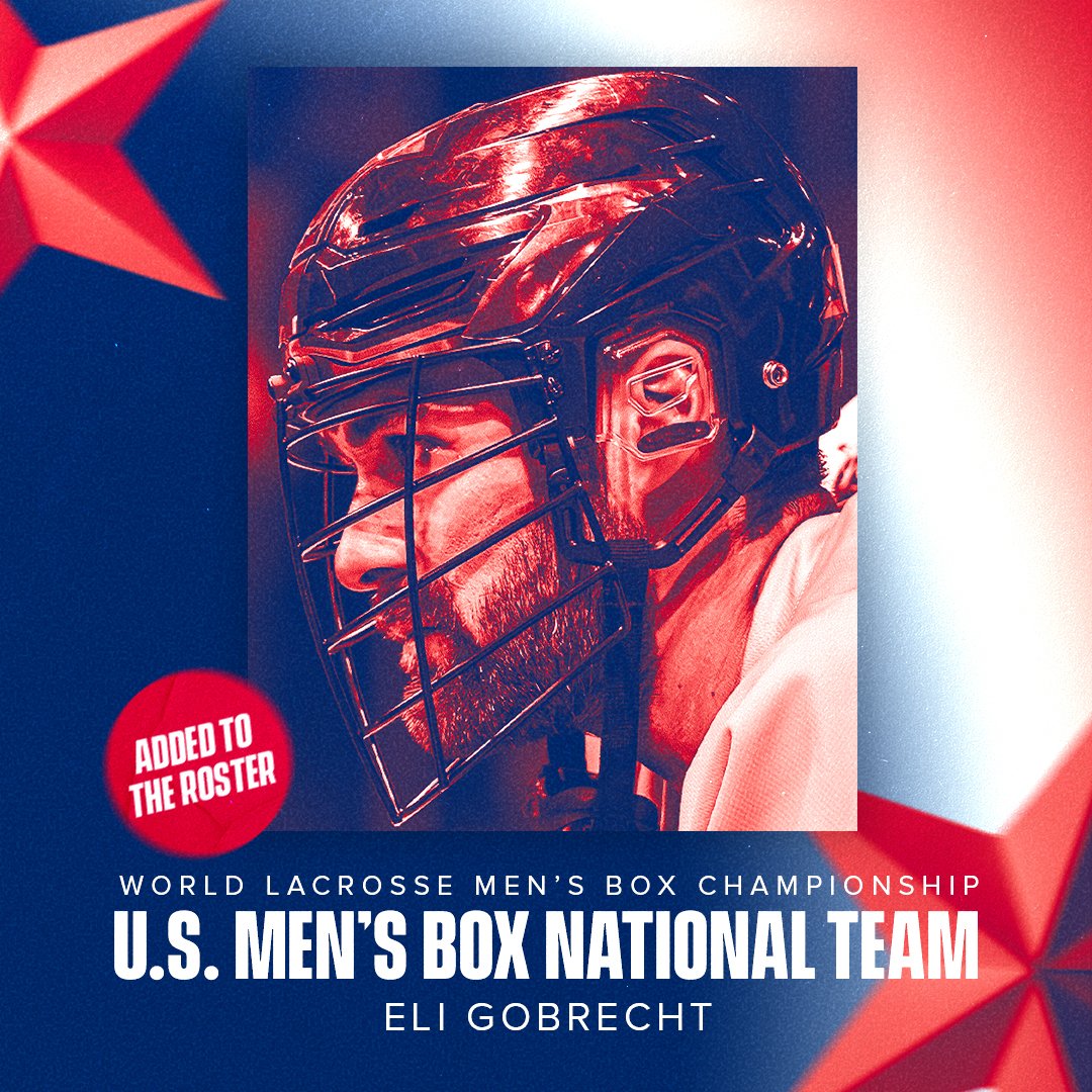 San Diego Seals (@sealslax) on Twitter photo Let's go <a href="/gobidesert25/">Eli Gobrecht</a> ‼️
Eli Gobrecht has been added to the <a href="/USAMLax/">U.S. Men's National Team</a> roster for the <a href="/WorldLacrosse/">World Lacrosse</a> Box Championship 🇺🇸 Let's go <a href="/gobidesert25/">Eli Gobrecht</a> ‼️
Eli Gobrecht has been added to the <a href="/USAMLax/">U.S. Men's National Team</a> roster for the <a href="/WorldLacrosse/">World Lacrosse</a> Box Championship 🇺🇸
