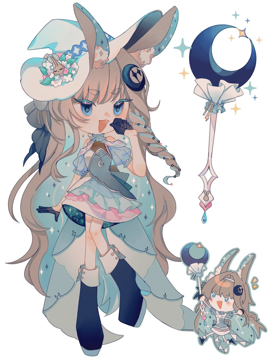 TsuKi__0836's tweet image. #ReWRITE_contest 
สาวน้อยเวทมนตร์ตะเน๊๊🪄✨✨ เป็นงานดีไซน์ที่แอบเหมือนไอดอลมากกว่าสาวน้อยเวทมนตร์แหะ--  เน้นความเป็นดวงดาววิ๊งๆกับสีโทนอ่อนมีสีชมพูตัดนิดหน่อย╰(*´︶`*)╯♡