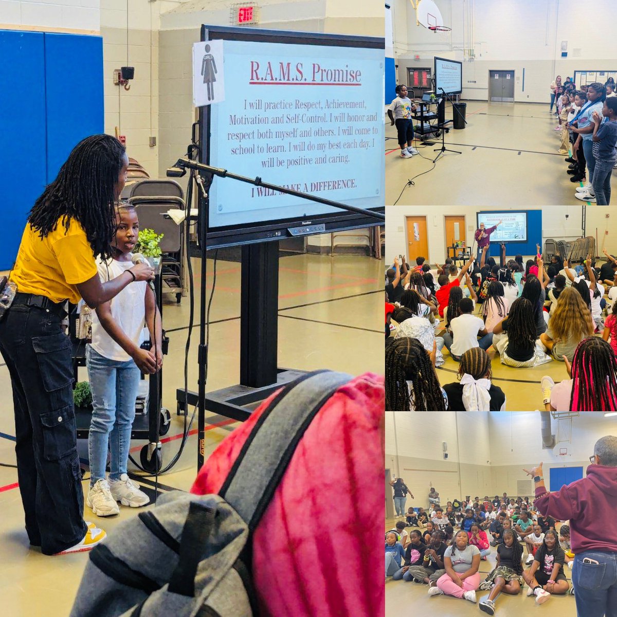 eduMelacated's tweet photo. #StudentLed #StudentEngagement #TeacherEngagement #TeacherSkits #BellsAndWhistles #ExpectetionsAssembly #ExpectingTheBest @1RatcliffeES #PBIS #VTSS #EnoughSaid https://t.co/0VV1hvVyZP