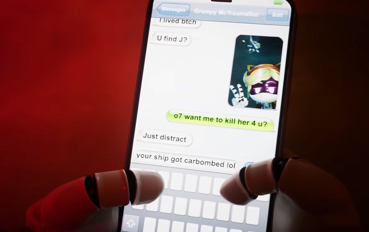 ASilverSnow__'s tweet image. The fourth wall break is insane😭