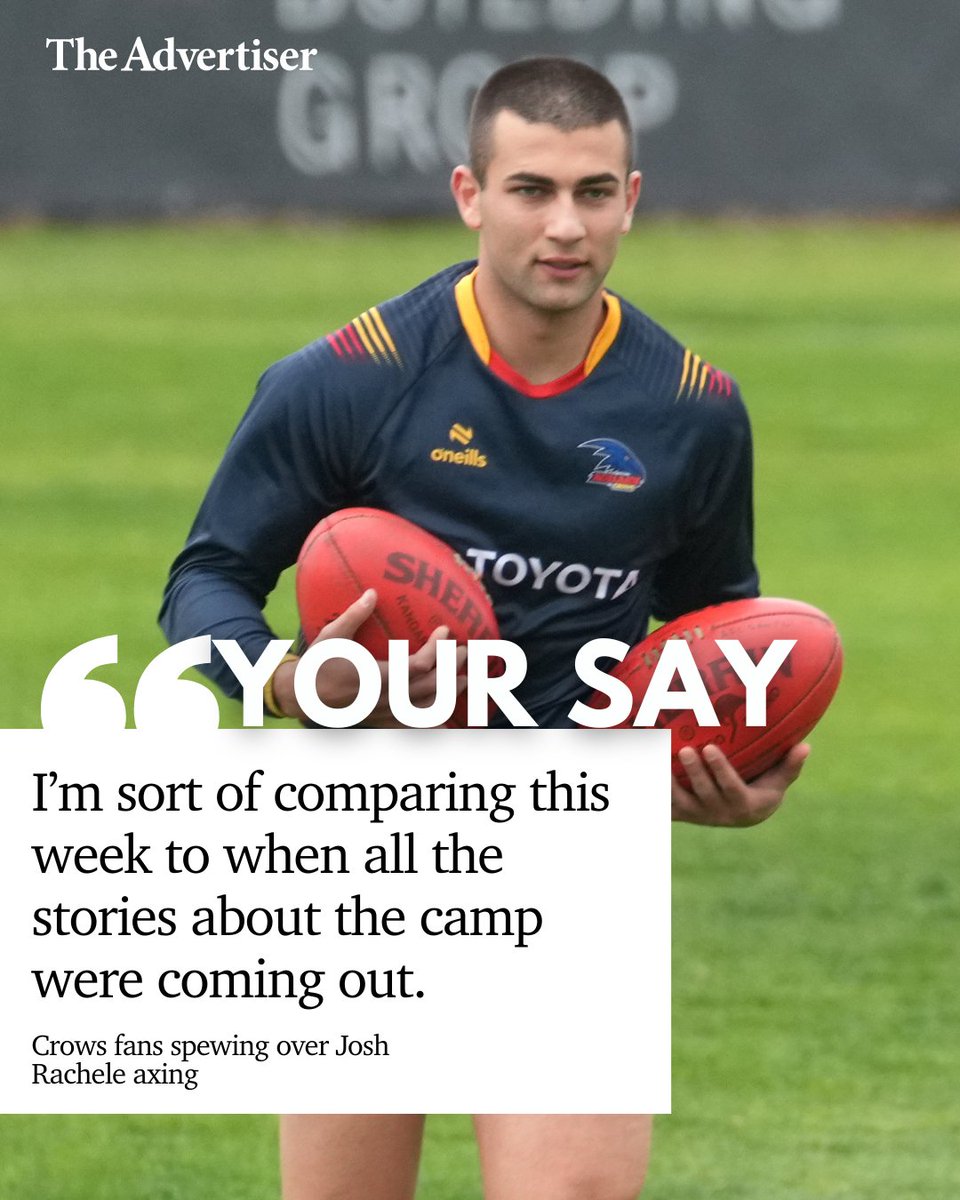 In a controversial call to axe rising star Josh Rachele, Crows fans are ...