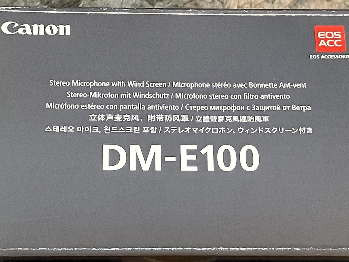 koichi_s0426's tweet photo. キヤノン ステレオマイクロホン DM-E100
を買いました。
キャノン ブログカメラ PowerShot V10 の外部マイクとして使います。

#canom 
#DM_E100
#PowerShot_V10 https://t.co/lFPduzXlCF