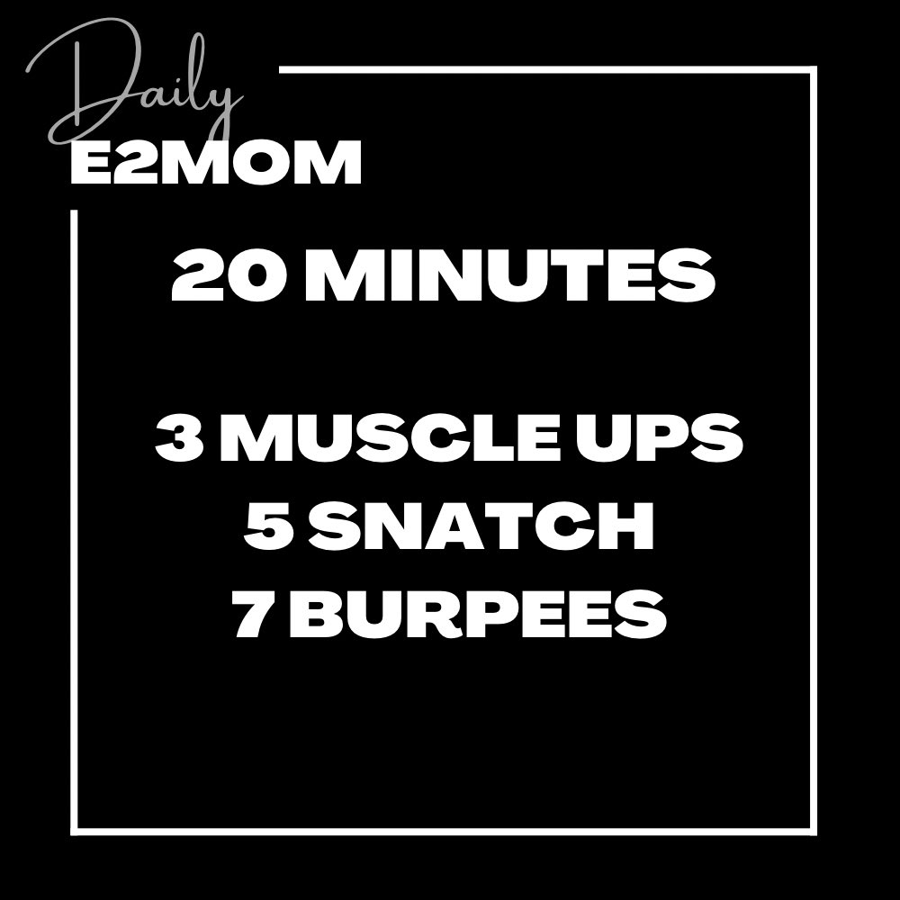 emomdaily's tweet photo. 🥷🏻Every 2 Minutes On the Minute For 20 Minutes 🥷🏻

3 Muscle Ups
5 Snatches @ 62.5kg/43kg
7 Bar Facing Burpees

#emom #emomworkout #crosstraining #metcon #dailyworkout #dailyworkouts #workout #wod #crossfit #crossfitgirls #homeworkout #homeworkouts #health #fitness #healthy #Fit https://t.co/oRdhoLW4sX