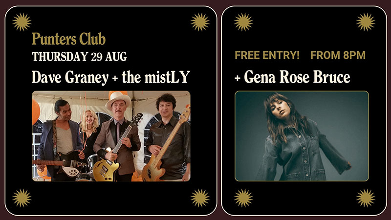 CockaigneRcords's tweet photo. Thursday August  29th Dave Graney and the mistLY w/ Gena Rose Bruce https://t.co/FmFp97FSSY