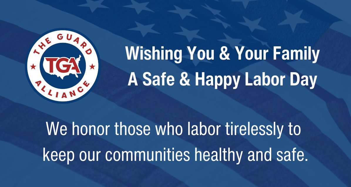 guard_alliance's tweet photo. Happy Labor Day!
We hope youβll enjoy some time with your family and friends, and we honor those who labor for their communities.
#laborday #Security #securityguard #armedsecurity #ArmedSecurityGuards #securityguardjobs #securityguardcompany #unarmedguards #firewatch https://t.co/n8Yt9XVkK0