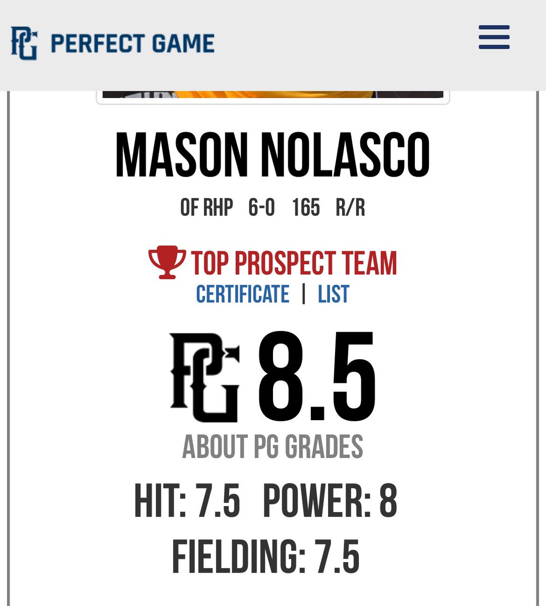 Mason Nolasco (@masonnolasco) on Twitter photo Thank you <a href="/IowaPG/">Perfect Game Iowa</a> for naming me to the 2024 Midwest All State Games Top Prospect Team. Extremely greatful for my PG grade of 8.5 and being named the 15th ranked OF in the state (2026 class). <a href="/PG_Illinois/">Perfect Game Illinois</a> <a href="/TopTierNorth/">Top Tier North</a> <a href="/SHSPatsBaseball/">Stevenson Patriots Baseball</a> Thank you <a href="/IowaPG/">Perfect Game Iowa</a> for naming me to the 2024 Midwest All State Games Top Prospect Team. Extremely greatful for my PG grade of 8.5 and being named the 15th ranked OF in the state (2026 class). <a href="/PG_Illinois/">Perfect Game Illinois</a> <a href="/TopTierNorth/">Top Tier North</a> <a href="/SHSPatsBaseball/">Stevenson Patriots Baseball</a>