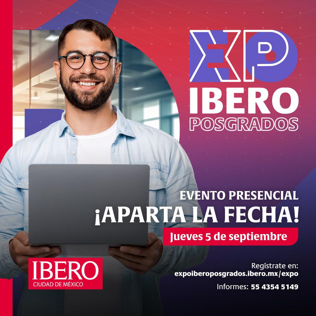 IberoObesidad's tweet photo. 🗓️SAVE THE DATE! 🗓️
Te esperamos en la feria de posgrado presencial en la IBERO CDMX: jueves 5 de septiembre, 🕢 3 a 9 pm.
✅Conoce nuestro plan de estudios de Especialidad en Obesidad y Comorbilidades, participa en las actividades y obtén 20% de beca para estudiar el posgrado. https://t.co/9wDmXHrcdd