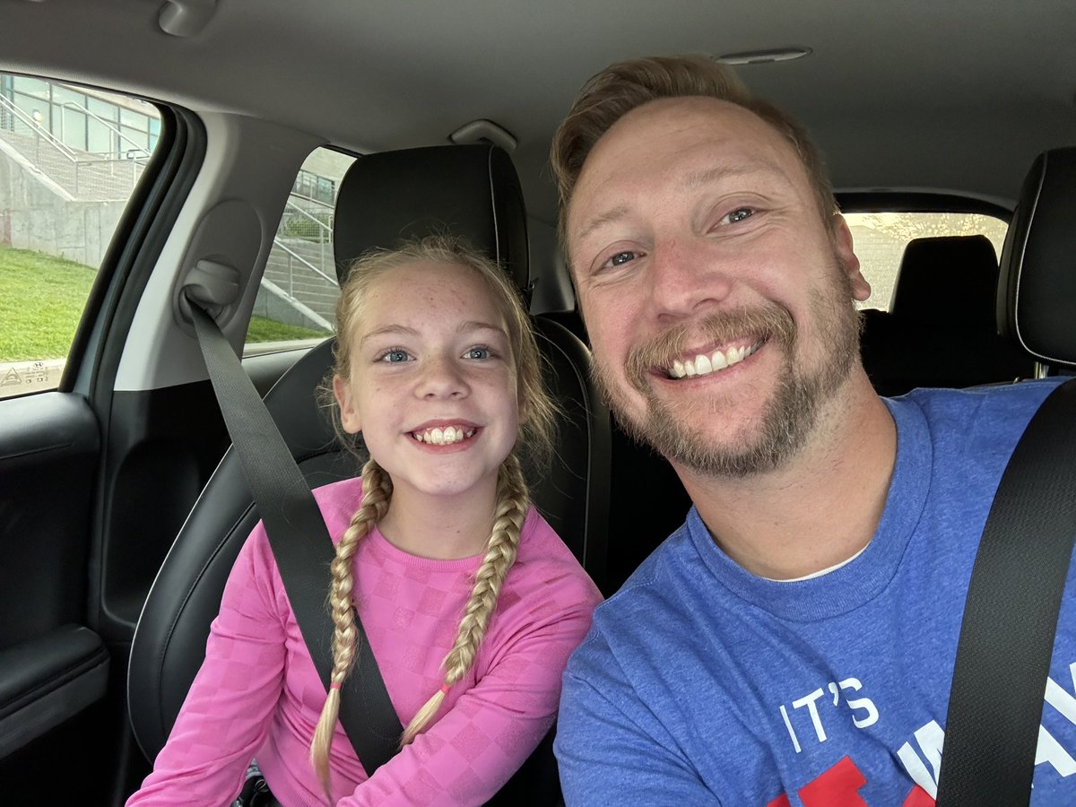rob_lindquist's tweet image. Such a great day; the first with students! I took no photos because I was too busy talking with kids, but here is my daughter getting dropped off for the first day of middle school! #AchieveMore #ProudPublicEducator