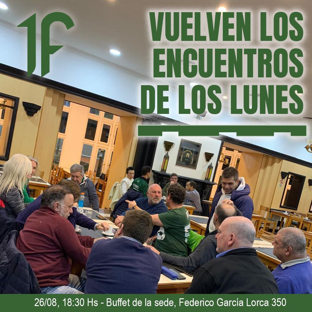 primeroferro's tweet photo. Desde el 26/8 volvemos a juntarnos para charlar de Ferro
¡De cual de estos temas te gustaria hablar?
Futbol
Infraestructura
Asamblea
Actividades
Mandanos un mensaje con tu respuesta 💚 https://t.co/fnMYHob0NU