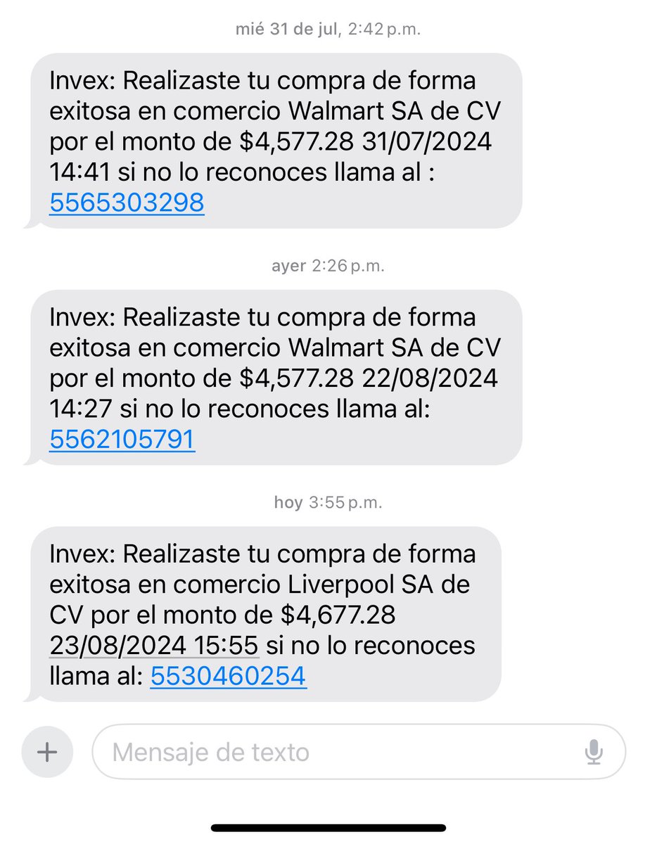 Isra_ortega's tweet photo. Hago mi reporte para que investiguen estos números donde intentan cometer fraudes @FiscaliaCDMX https://t.co/EB7ha06vn9