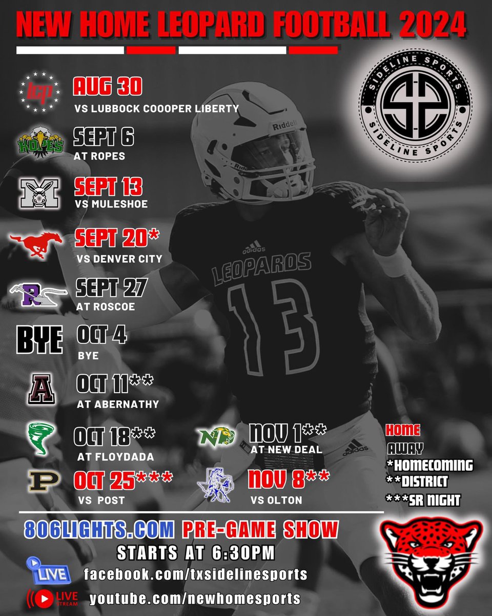 Catch the Leopards on Sideline Sports each week!