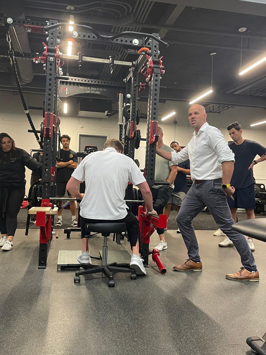 sportsmapnet's tweet image. A big day of learning with @Seth0Neill at the elite facilities of the Meyer Institute of Sport.

Management and rehabilitation of Achilles tendinopathy and calf related injuries.