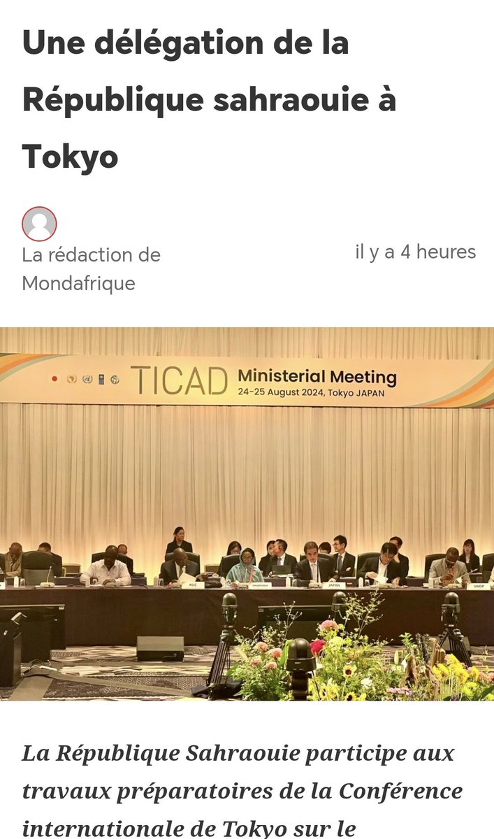 Fedaykin_dz's tweet photo. @Nath_Yamb Faux. La délégation RASD était dûment habilité contrairement aux déclarations mensongères marocaines
Le diplomate marocain a agressé celui de la RASD et à été EXPULSÉ DU JAPON
Le panneau est du au fait que le Maroc le vole à chaque événement et le représentant de la RASD anticipe https://t.co/RQRJcp5B0i