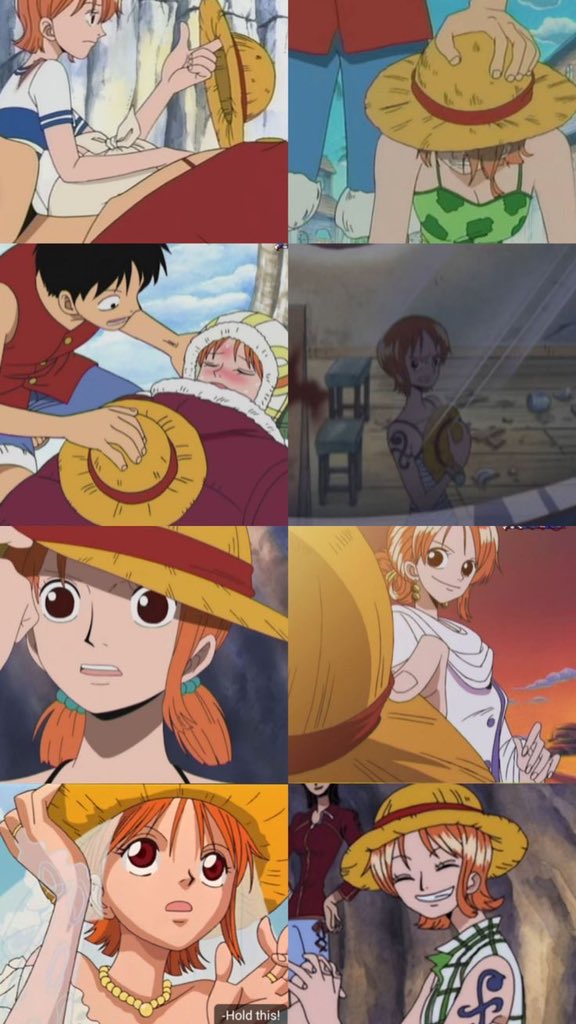 pearlktsk's tweet photo. amo o fato da Nami ser a única que o Luffy deixa o chapéu dele, também deixou ela costurar nele quando o Ace deu o vivre card, amo amizade e confiança entre eles dois https://t.co/N03evpJ7Ti