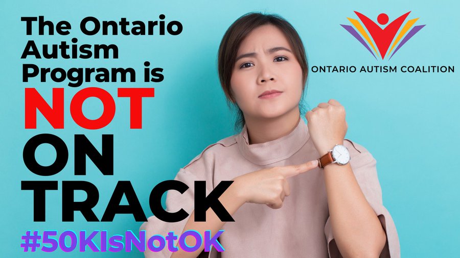 OntAutism's tweet photo. The Ontario government refers to the new ON Autism program as "world-class".

It is NOT world-class if over 50K kids are STILL waitlisted for BASIC CORE services.

#50KIsNotOK #onpoli #AutismIsLifelong #DontLookAwayOntario

@fordnation @MichaelParsa https://t.co/3H8EiJHc7r