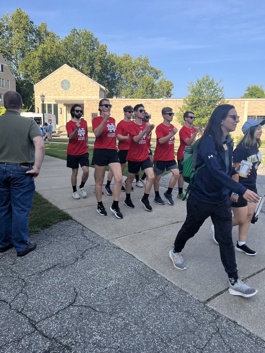 goodrich_ve's tweet photo. I caught a number of our @NDCBE students at the band march out this week. I love this start of semester tradition! https://t.co/4URaZdcWOV