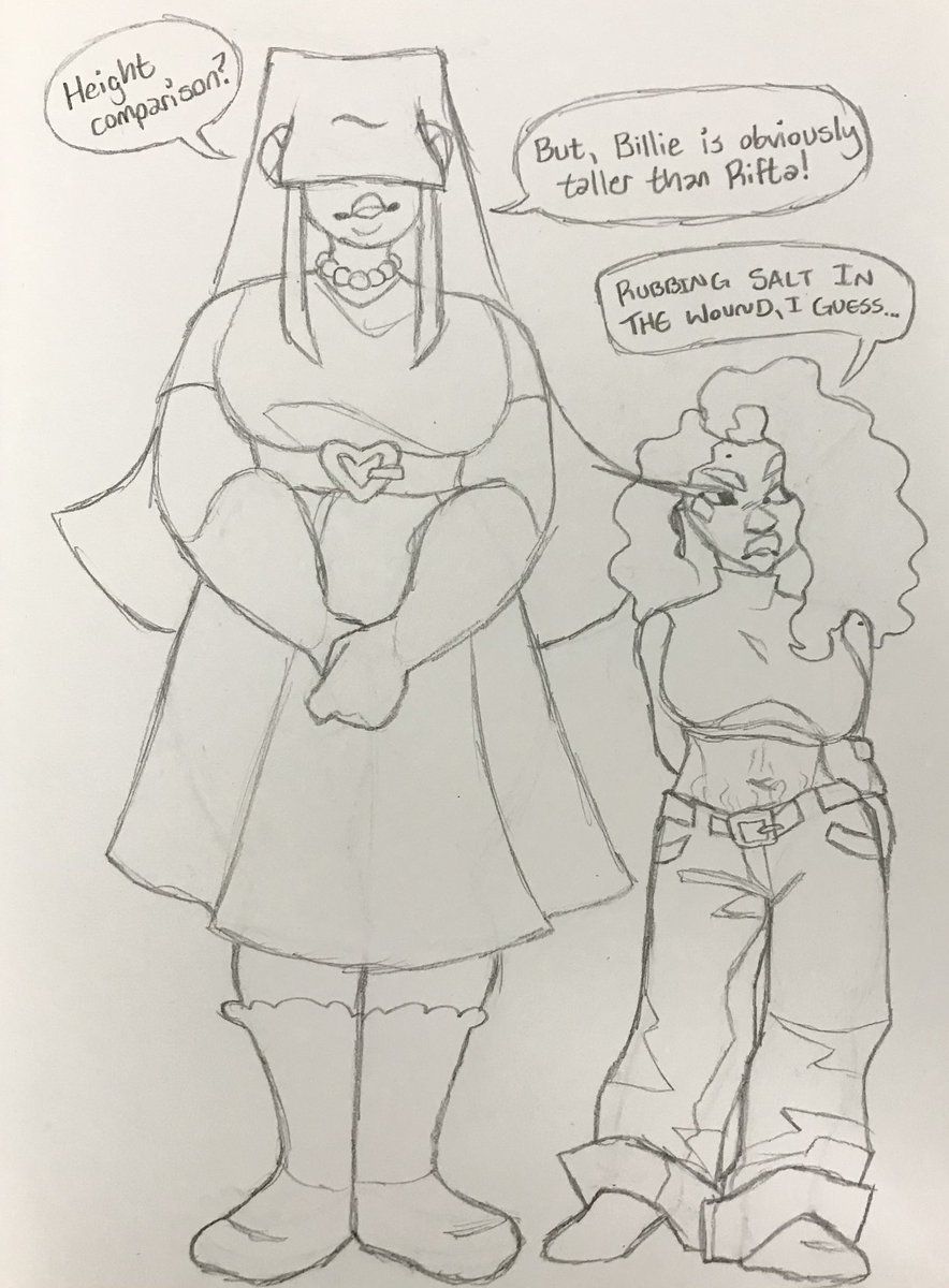 nintrander's tweet photo. Did I improve?
My ocs: Billie (left) and Rifta (right) (both she/her)

Then                                                           Now https://t.co/B5hKjyf8BR