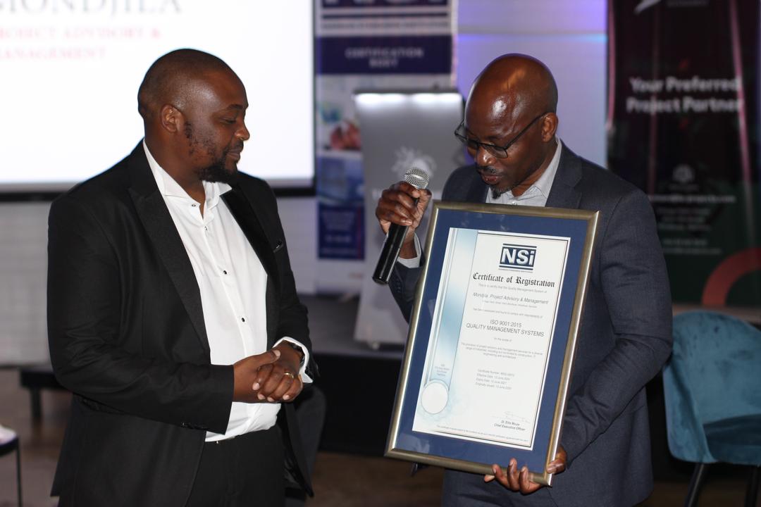 NSI Awards NAMS/ISO 9001 Certification to Mondjila Project Advisory and Management