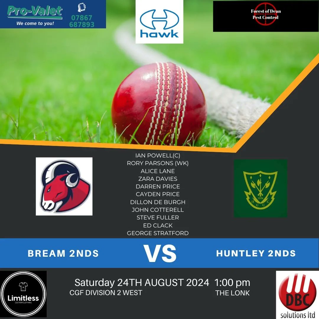 And here are tomorrow's team's weather dependent! Firsts have their final away day of the season and seconds their final home game, go well all!