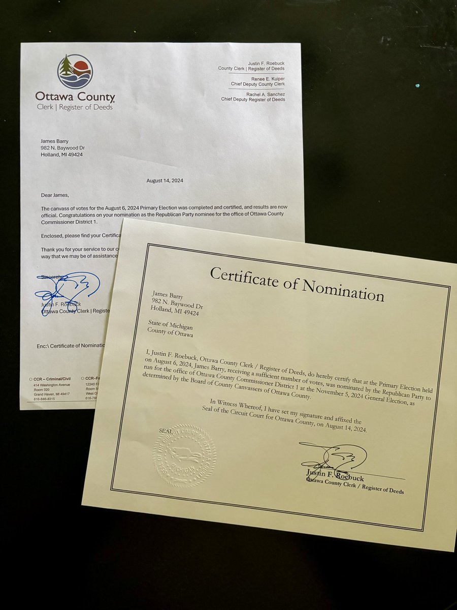JimElect24's tweet photo. It’s Official!  Truly grateful for every vote I received in the primary.  Now, let’s win this thing!  #GoodGovernance #Transparency #FiscalResponsibility https://t.co/swxOrpXy2I