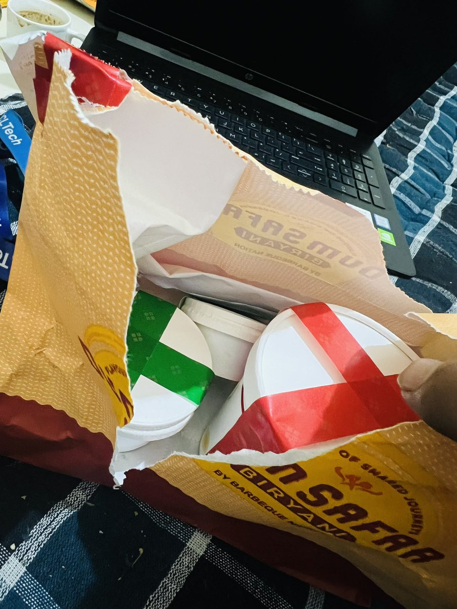 anupam05dec92's tweet image. Zomato should check their packages before handed to delivery person @zomato @zomatocare 
Order paneer biryani and they deliver mutton biryani @Swiggy