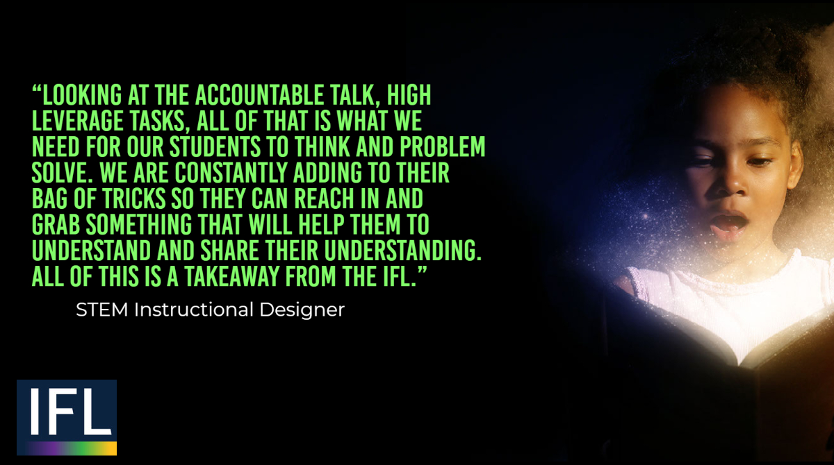 We believe that every student should be engaged in cognitively-demanding tasks and learner-centered, talk-based instruction. 

Learn more: loom.ly/nQg85dg