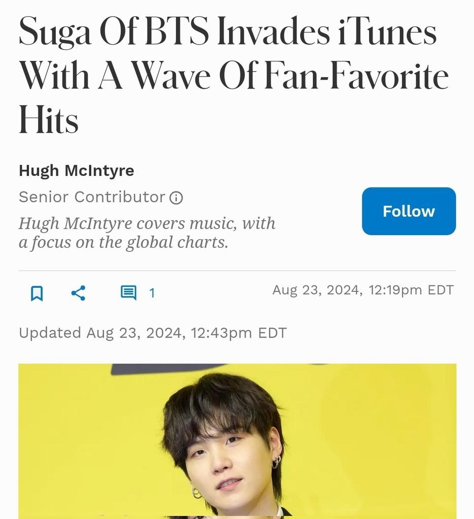 Arab_Armys_Vote's tweet photo. منصة FORBES :
" شوقا من فرقة BTS يغزو الآيتونز بموجة من الأغاني المفضلة لدى المعجبين "

"على الرغم من أنه لم يصدر أي شيء جديد منذ أكثر من عام، إلا أن شوقا لا يزال يرتفع في ايتونز الولايات المتحدة - ومع العديد من الأغاني في آنٍ واحد ".

🔗 https://t.co/xEyVhjW3ye

@BTS_twt https://t.co/jxK4hhqZeY