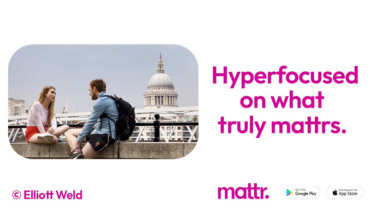 When it comes to making a romantic connection, being hyper focused is such a green flag. <a href="/OneMinuteBriefs/">One Minute Briefs ⏱️</a> <a href="/mattr_social/">Mattr.Social</a>