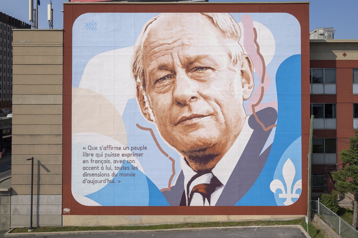 fondrlevesque's tweet photo. La murale a été inaugurée! La Fondation a aussi lancé sa campagne annuelle de financement, sous le thème « Une fierté qui s'affiche ». @PaulPlamondon @MichelleSetlak1 @AFontecillaQS @PKP_Qc @jfrobergeQc @lacombemathieu @MUmtl @Val_Plante @LaurenceLavigne @KarineBoivinRoy https://t.co/rDZlqcQ5dJ
