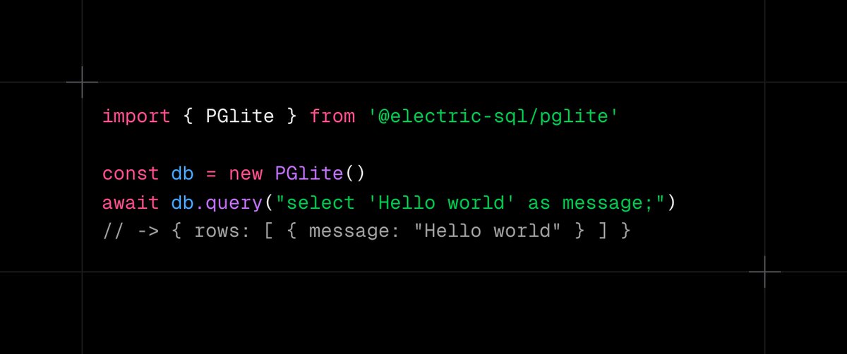 ImSh4yy's tweet image. A nice thing about using Postgres for everything is that I don't need to set up a bunch of services just to be able to run my dev environment.
I can run Postgres and get a database, message queue, job queue, cache, vector store, and more.
Even simpler, I can use PGLite to run…