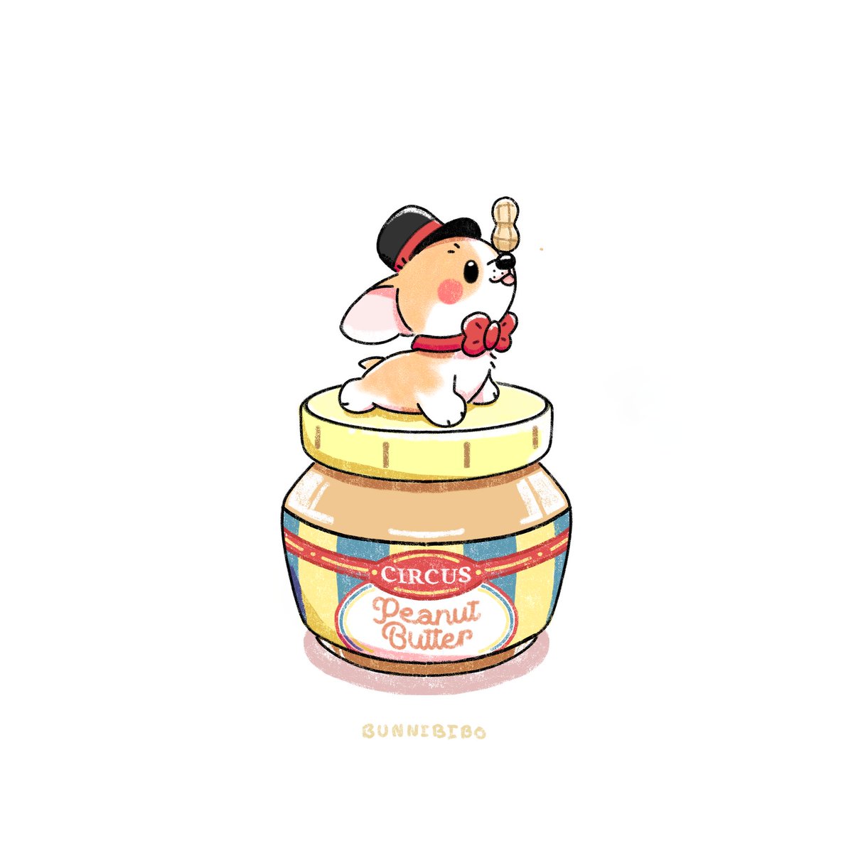 "Circus' all NEW, all NATURAL peanut butter!"
#art #dogs #corgi
