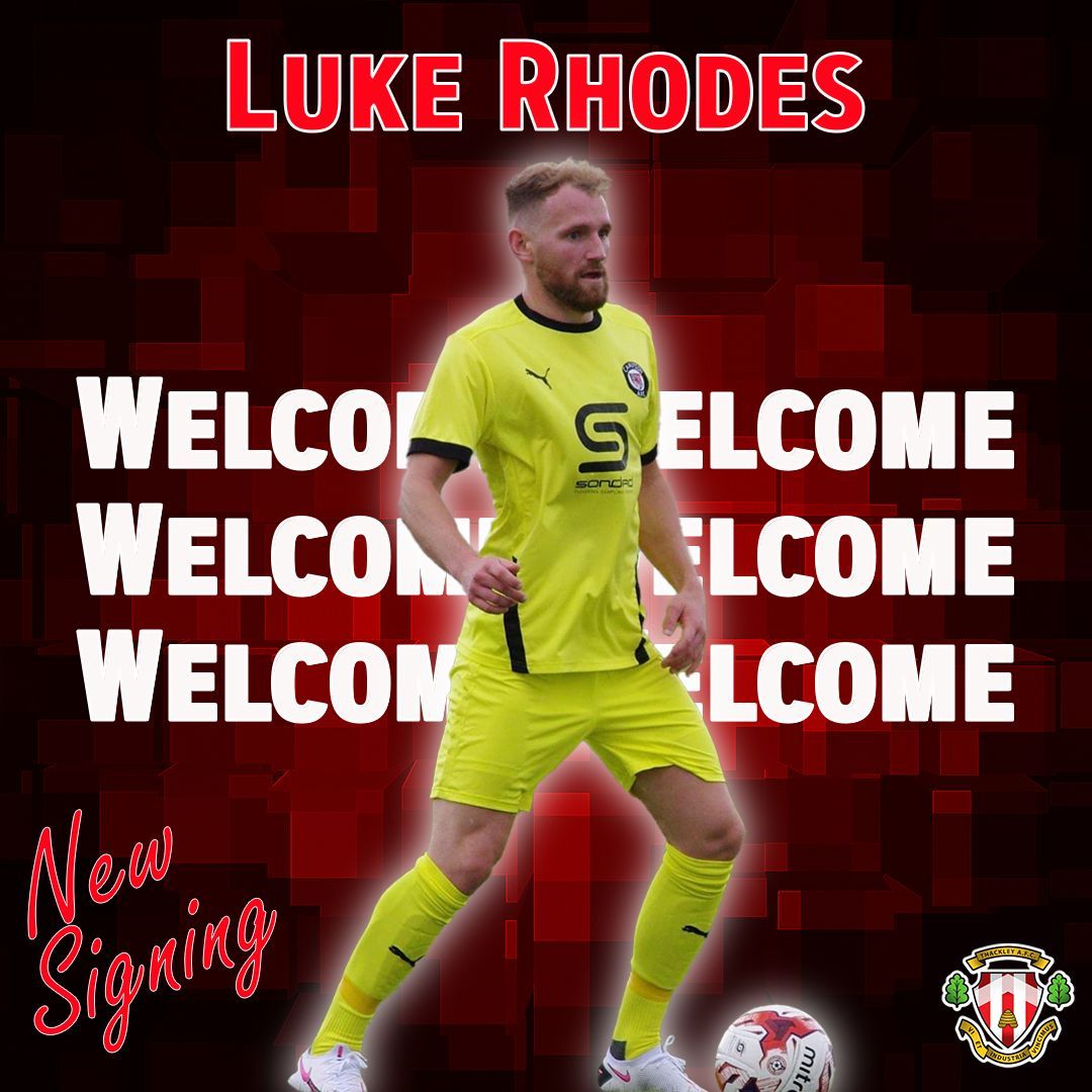 ThackleyAFC's tweet photo. 𝗡𝗘𝗪 𝗦𝗜𝗚𝗡𝗜𝗡𝗚 💫 

#ThackleyAFC are delighted to welcome back to Dennyfield, Luke Rhodes!

Rhodes is well known to supporters and rejoins us from @CampionAFC who we thank for their co-operation in the smooth transfer

Welcome back, Luke! https://t.co/Hwdfo2a9jF
