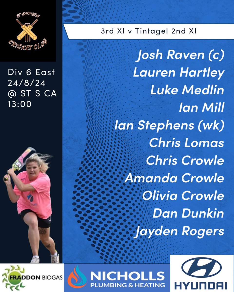 2nd and 3rd XI’s to face <a href="/wadebridge_cc/">Wadebridge CC 🏏</a> 3rd XI and <a href="/Tidefordcc/">Tideford CC</a> 2nd XI respectively 

<a href="/swsportsnews/">South West Sports News</a>