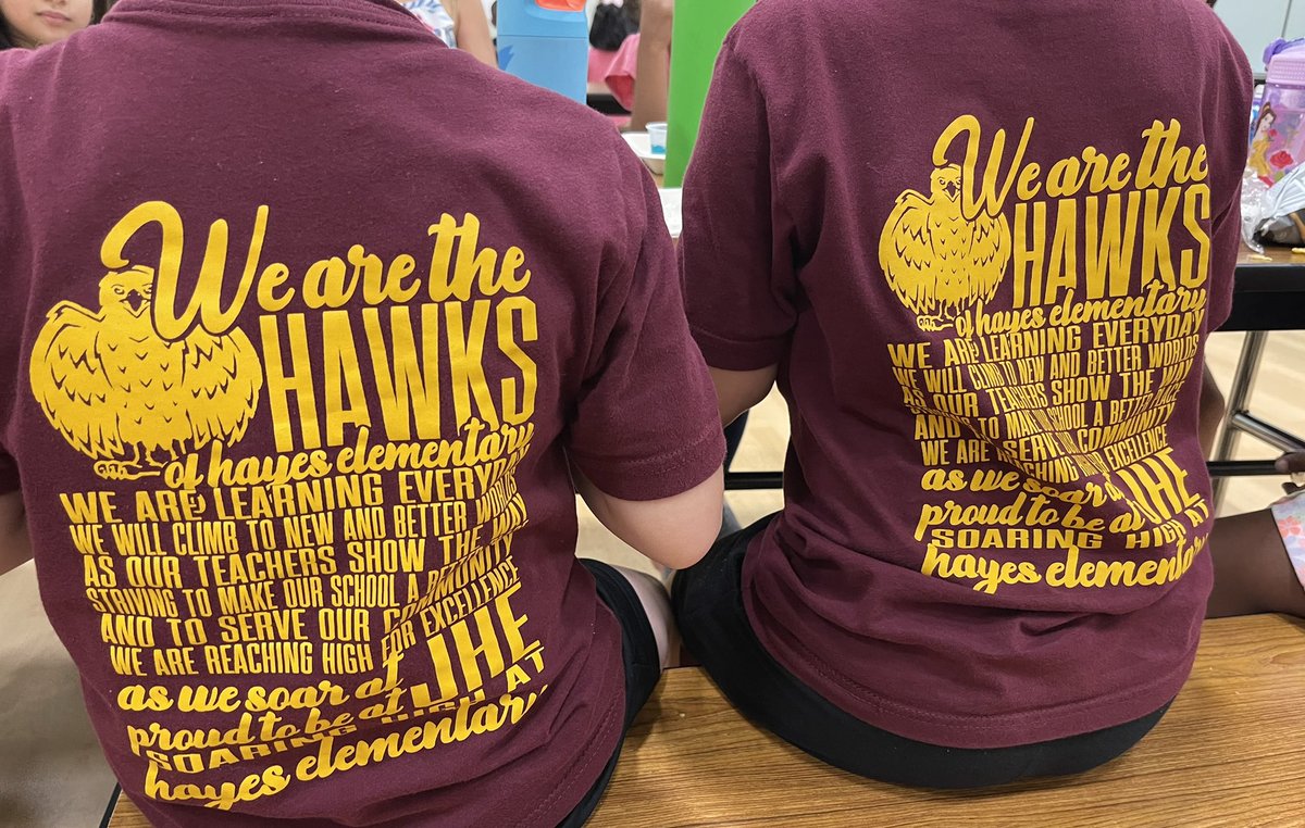 HayesHawks's tweet image. 👀 at us showing on “Hayes Vibes” on Spirit FriYAY! We ❤️seeing the all of the spirit designs. #hayeshawks