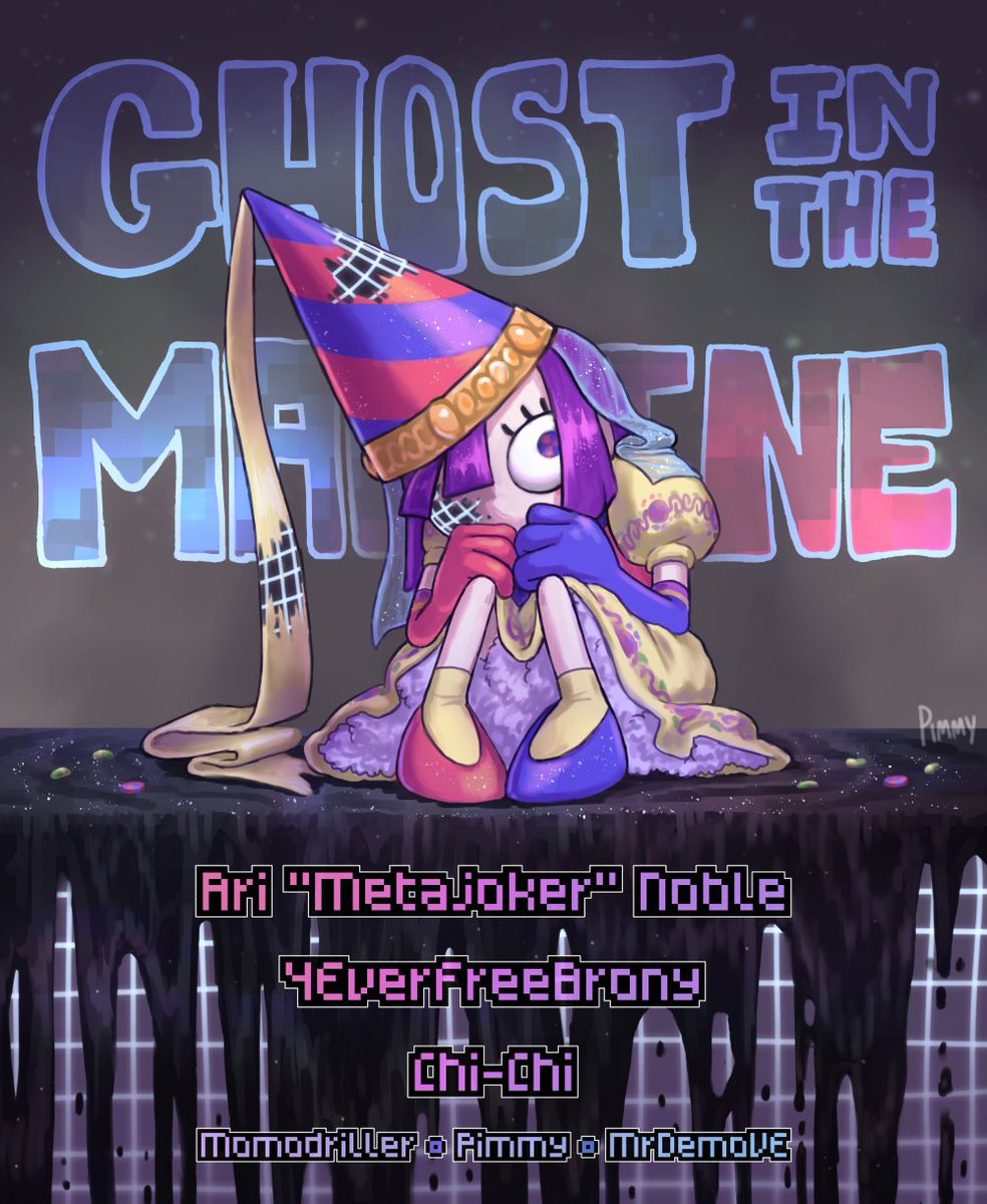 AriNobleWrites's tweet photo. IT'S OUT! My #DigitalCircus song "Ghost in the Machine" feat. @ChichiAi and @4everfreebrony is live on my channel with a FULL MUSIC VIDEO!

CHECK IT OUT: https://t.co/yFsMJRrmPq

Thanks to @CurePimmy for the amazing art! https://t.co/0KAfxS98Tm