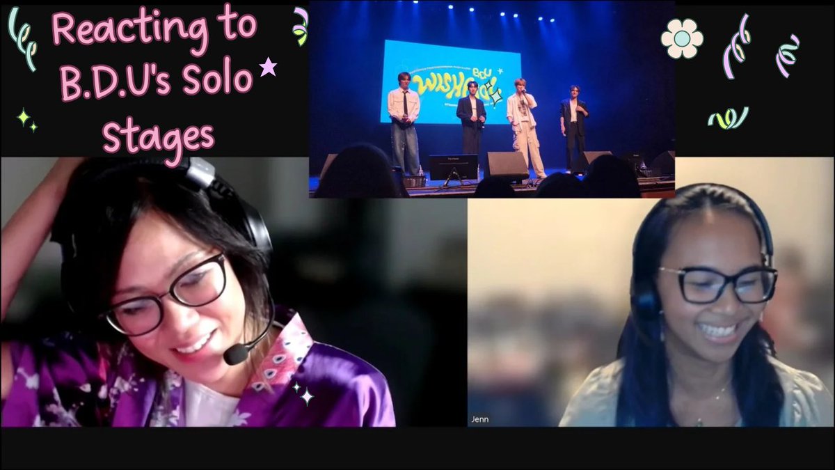 cjennreactions's tweet photo. Happy Friday #BU! 🥳 Here's our new reaction video to #BDU's solo stages! 🍀 #bduinchicago #bdufirstworldtour #bdu_in_chicago #비디유 #제이창 #빗새언 #승훈 #김민서 #WISHPOOL #YouTubers #reactions #kpop #reactionvideo #ThaliaHall #kpopreactions #Fridaymood

https://t.co/0jv0CR6PoS https://t.co/Kfbf2tO6Pc